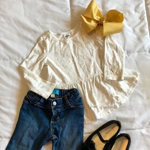Little girls peplum top